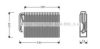 AVA QUALITY COOLING OLV289 Evaporator, air conditioning